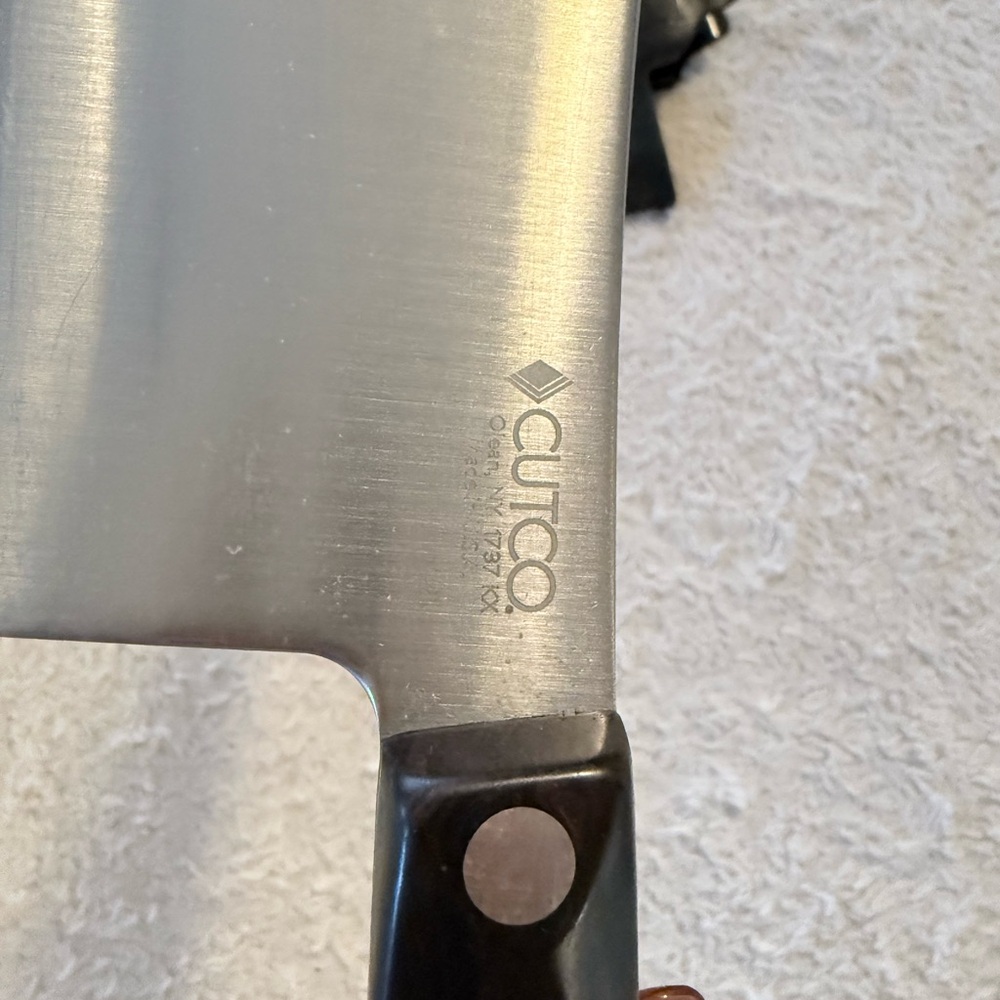 Cutco Kitchen Cleaver (Butcher Knife) with Sheath. - Picture 2 of 8